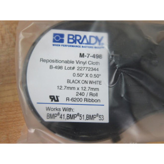 Brady M-7-498 Repositionable Vinyl Cloth 143331 240Roll
