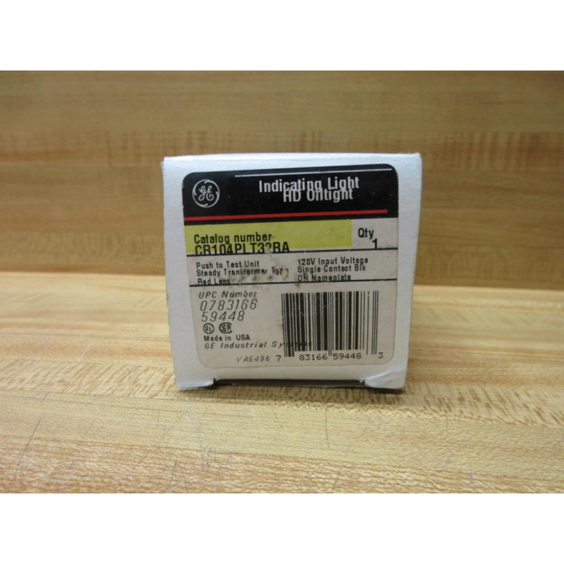 General Electric CR104PLT32RA Push To Test Switch GE EMPTY BOX ONLY!