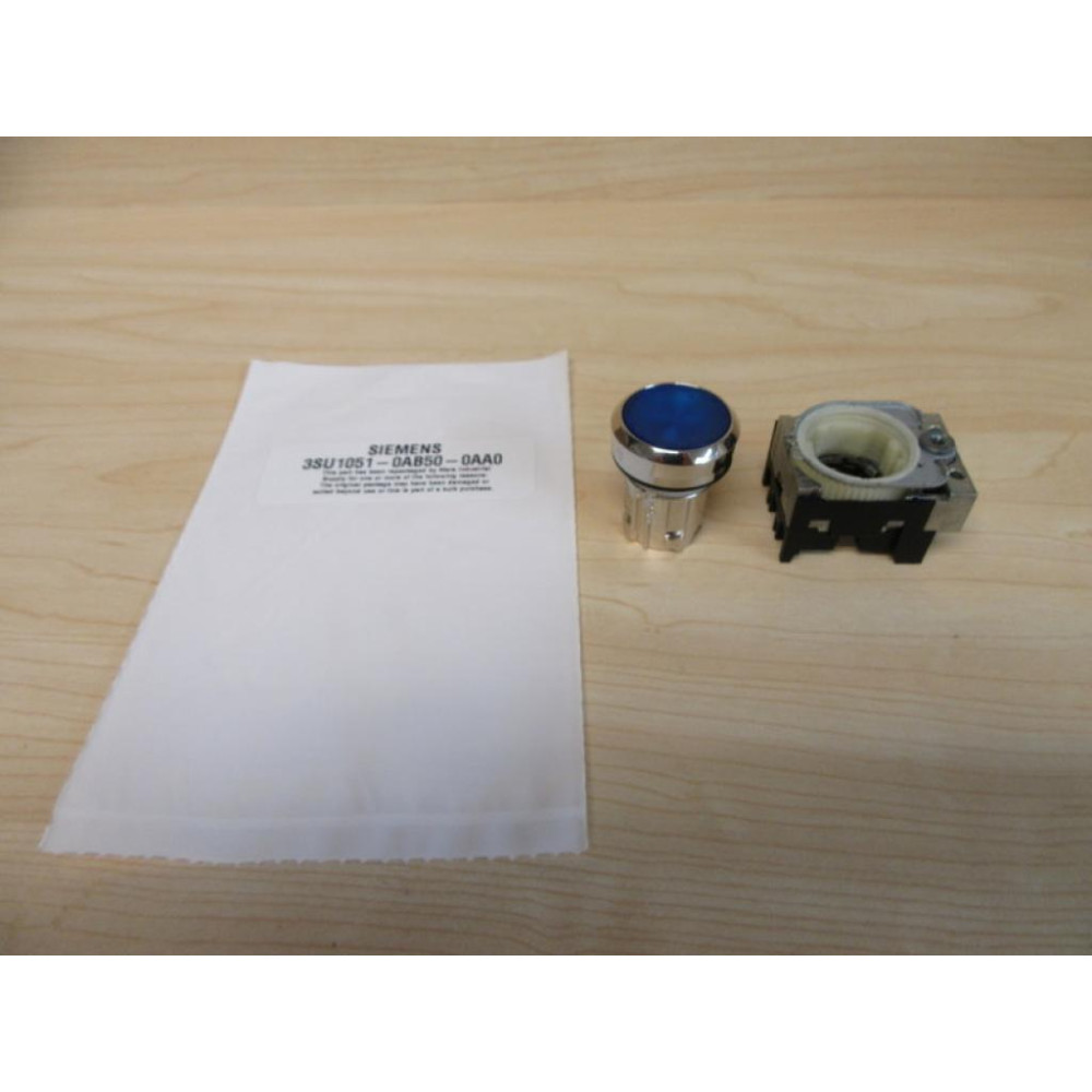 Siemens 3SU1051-0AB50-0AA0 Button W3SU1550-0AA10-0AA0
