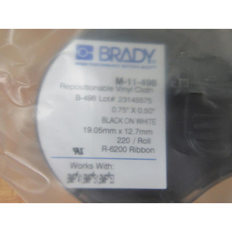 Brady M-11-498 Repositionable Vinyl Cloth 143332 220Roll