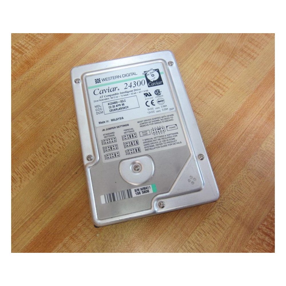 Western Digital AC24300-32LC Caviar 24300 3.5" 4.31GB IDE HD - Used