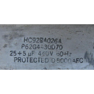 Carrier HC92BA026A Dual Run Capacitor - Used