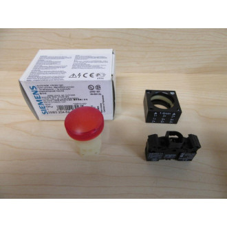 Siemens 3SB3 204-6AA20 Red 3SB32046AA20 wBase - New No Box