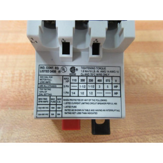 Allen Bradley 140-MN-0600 Manual Motor Starter 140MN0600 - New No Box