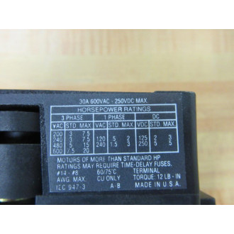 Allen Bradley 194R-NJ030P3 IEC Disconnect 194RNJ030P3 WRod - New No Box