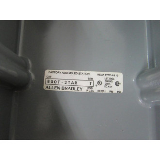 Allen Bradley 800T-2TAR Pushbutton Panel 800T2TAR Enclosure Only - New No Box