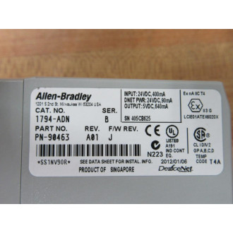 Allen Bradley 1794-ADN DeviceNet Adapter 1794ADN - New No Box