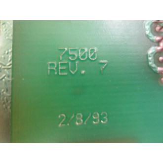 7500 Tension Control Fader Board 7500 Rev.7 - Used
