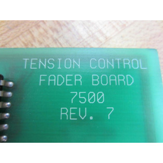 7500 Tension Control Fader Board 7500 Rev.7 - Used