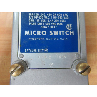 Micro Switch 101ML2 Precision Limit Switch - New No Box