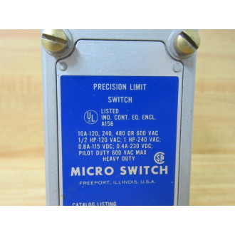 Micro Switch 101ML2 Precision Limit Switch - New No Box