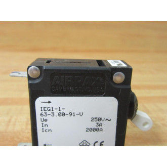 Airpax IEG1-1-63-3.00-91-V 3A Circuit Breaker IEG116330091V - New No Box