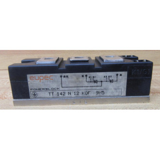 Eupec TT 142 N12 KOF 9H5 Thyristor TT142N12KOF9H5 (Pack of 6) - Used