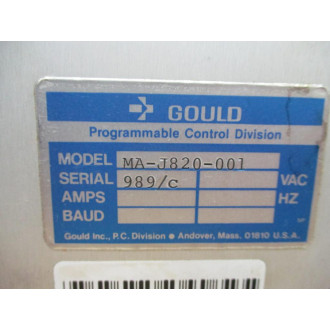 Gould MA-J820-001 Modicon Remote IO Driver MAJ820001 - Used