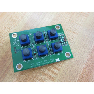 DFW Digital Solutions 100-0004-001 Push Button PCB 1000004001 - Used