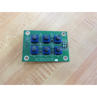 DFW Digital Solutions 100-0004-001 Push Button PCB 1000004001 - Used