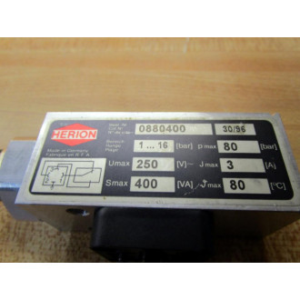 Herion 0880400 Pressure Switch - New No Box