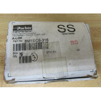 Parker 8M1SC8-316 A-Lok Connector 8M1SC8316 - New No Box