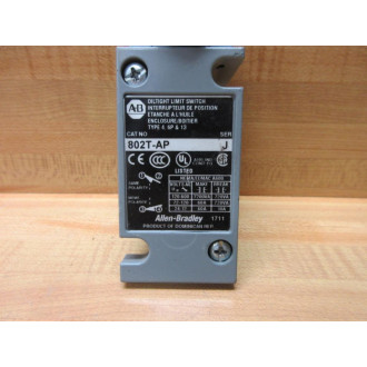 Allen Bradley 802T-AP Limit Switch 802TAP Ser J Body - Used