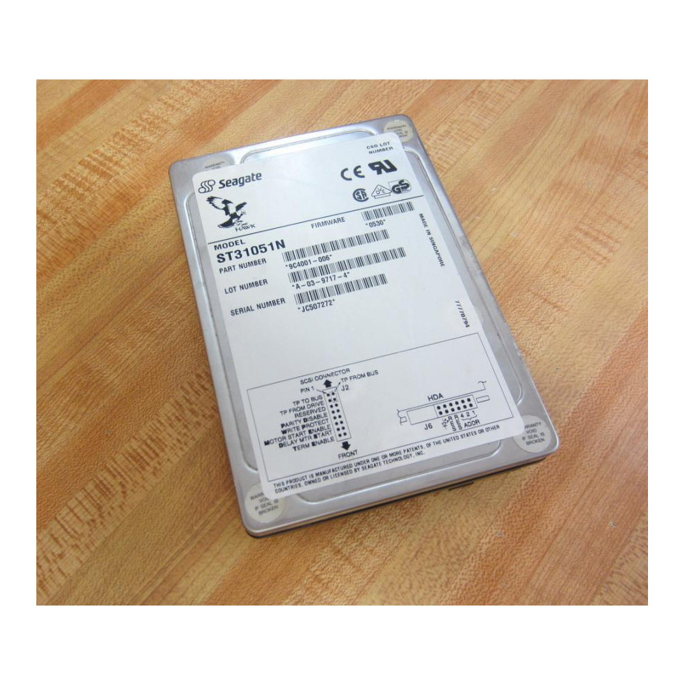 Seagate 9C4001-006 Hawk 2XL 3.5" HDD ST31051N - Used