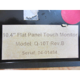 Elo Q-10T 10.4" Flat Panel Touch Monitor Q10T Rev.B - Enclosure Only - Used
