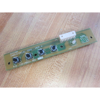 Dicon 110-INDUS1-A02 Industrial OSD Board 110INDUS1A02 Ver.A-Covered Back - Used