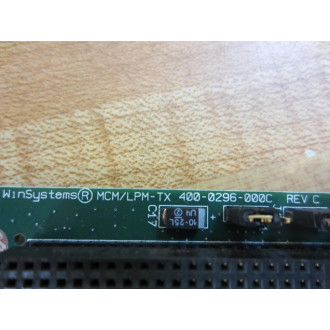 WinSystems 400-0296-000 MCMLPM-TX Bd 4000296000 400-0296-000C Rev.C - Used