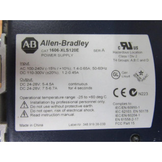Allen Bradley 1606-XLS120E Power Supply 1606XLS120E - New No Box