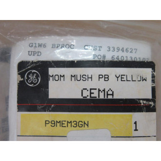 General Electric P9MEM3GN Momentary Mushroom Push Button