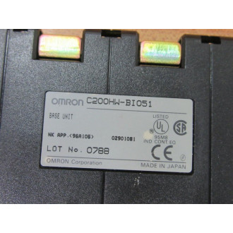 Omron C200HW-BI051 Unit Base C200HWBI051 - New No Box