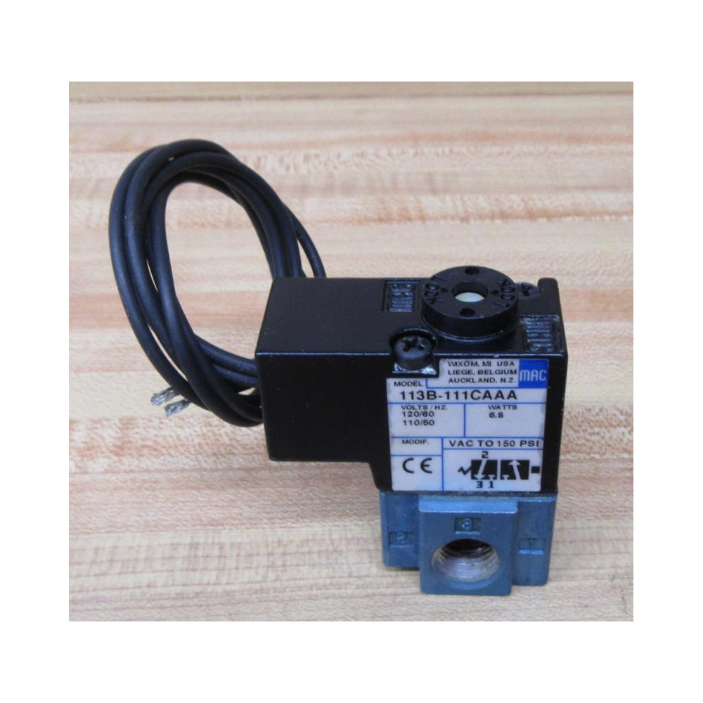 Mac Valves 113B-111CAAA Solenoid Valve - Used