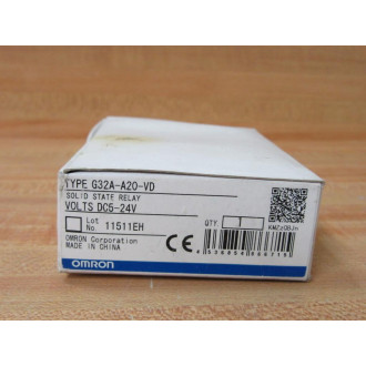 Omron G32A-A20-VD Solid State Relay G32A-A20-VD-DC5-24V
