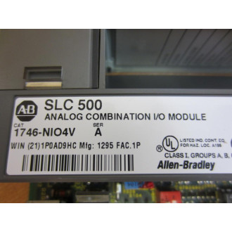 Allen Bradley 1746-NIO4V IO Module 1746-NI04V Ser.A - Used