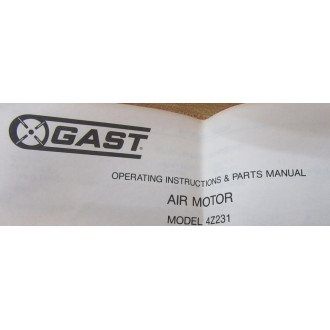 GastDaytonSpeedaire 4Z231 Air Motor