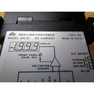 Red Lion Controls APLID400 Panel Meter WRear Terminal Strip - Used