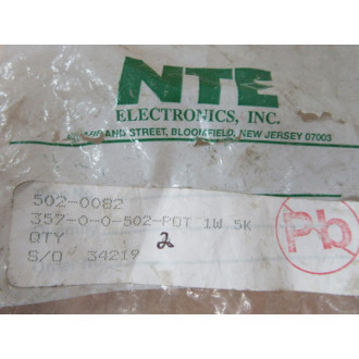 Spectrol 357-0-1S22-502 Vishay Potentiometer 357001S22502 (Pack of 2)