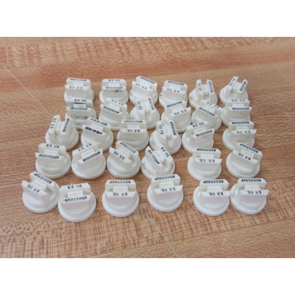 Spraying Systems 800050VP Flat Spray Tip Nozzle (Pack of 30) - New No Box
