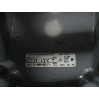 Allen Bradley 800T-4TX Push Button Station 800T4TX - Used