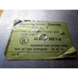 Mannesmann Demag KBK II-R CraneHoist Electrification System KBKIIR - New No Box