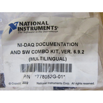 National Instruments 778052G-01 NI-DAQ Software 778052G01