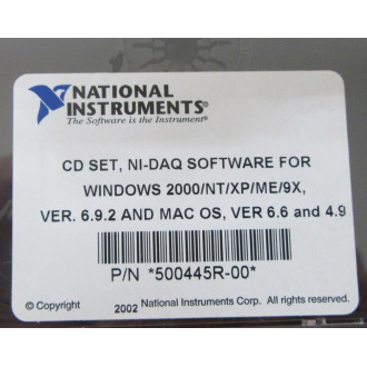 National Instruments 778052G-01 NI-DAQ Software 778052G01