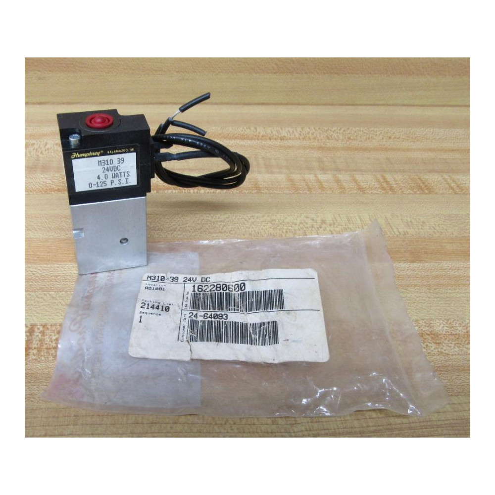 Humphrey M310 39 Solenoid Valve M31039 24 VDC