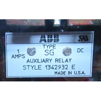 ABB 1342932 E Auxiliary Relay SGFT11 - New No Box