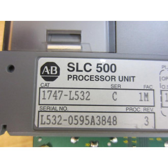 Allen Bradley 1747-L532 SLC503 CPU 1747L532 Ser.C Fac.1M Proc.Rev.3 - New No Box