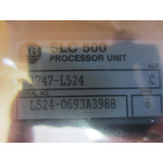 Allen Bradley 1747-L524 SLC502 CPU 1747L524 Ser.C Frn.6 - New No Box