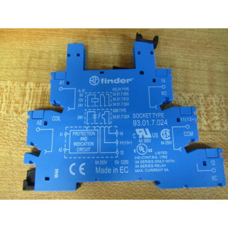 Finder 93.01.7.024 Relay Socket 93017024 - New No Box