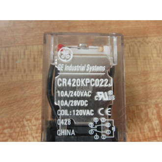 General Electric CR420KPC022J Relay - New No Box