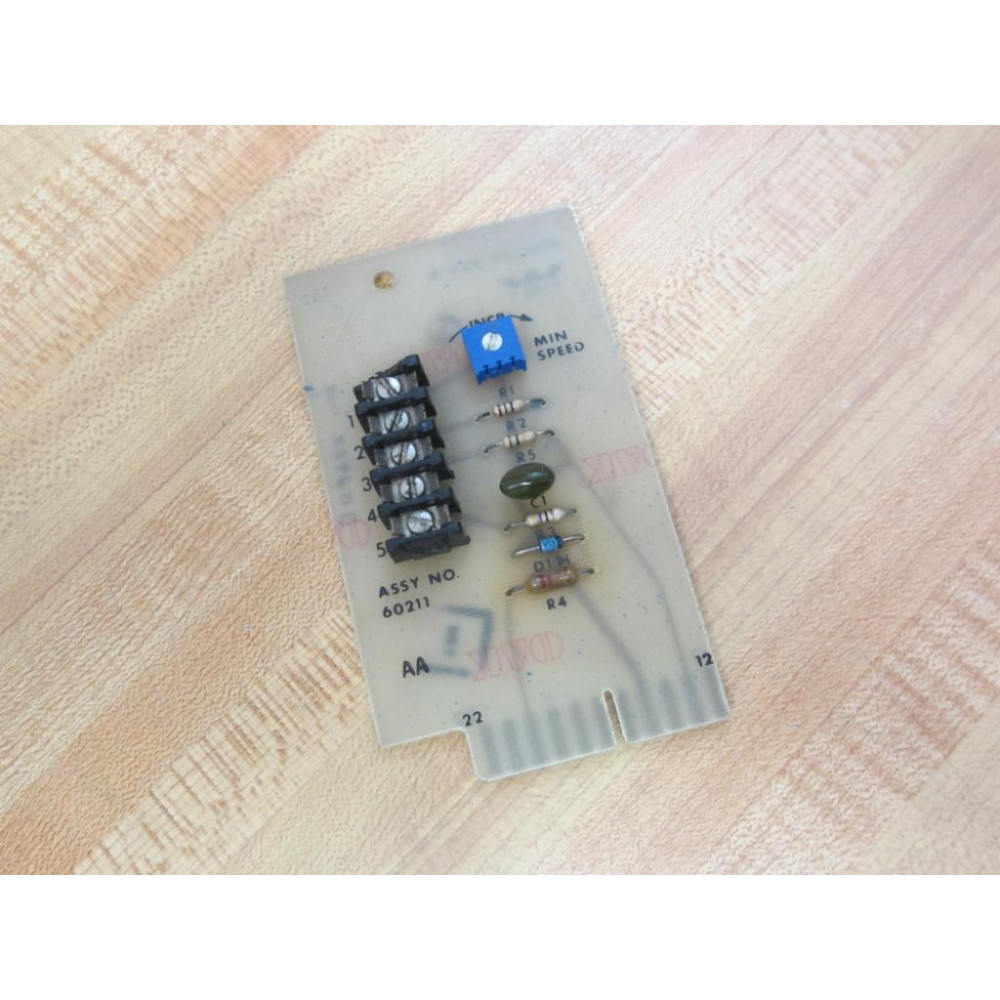 Nidec 60211 Drive Input Board  1041549 Rev.A -Small Housing Chip - Used
