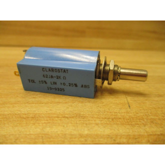 Clarostat 62JA-2K Potentiometer 62JA2K