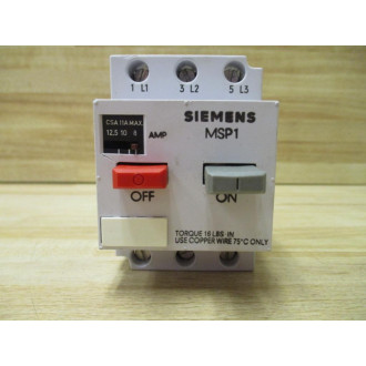 Siemens MSP10P Starter Protector - Used